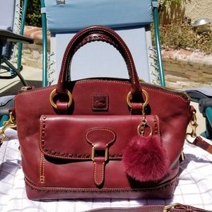 Dooney & Bourke E/W Pocket Satchel - Crimson